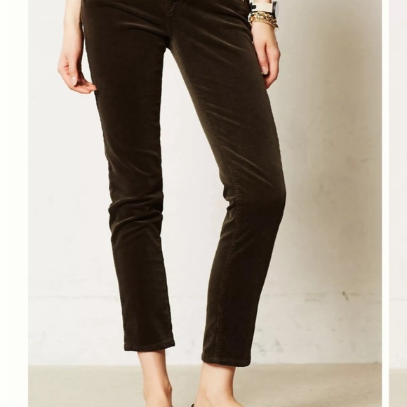 AG Adriano Goldschmied Moto Stevie Ankle Mid-Rise Slm./Strt. Black Cords… - Picture 3 of 11